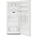 Whirlpool Réfrigérateur à congélateur supérieur amovible de 28 pouces, 16,6 pi. cu. WRTX5028PW - Germain Larivière