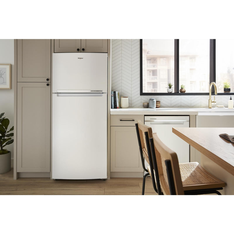 Whirlpool Réfrigérateur à congélateur supérieur amovible de 28 pouces, 16,6 pi. cu. WRTX5028PW - Germain Larivière