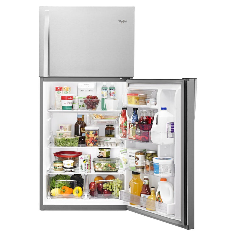 Whirlpool Réfrigérateur à congélateur supérieur amovible de 30 po, 19,14 pi.cu. avec bac Flexi - Slide™ WRT519SZDM - Germain Larivière