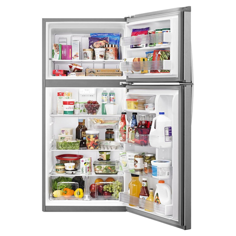 Whirlpool Réfrigérateur à congélateur supérieur amovible de 30 po, 19,14 pi.cu. avec bac Flexi - Slide™ WRT519SZDM - Germain Larivière