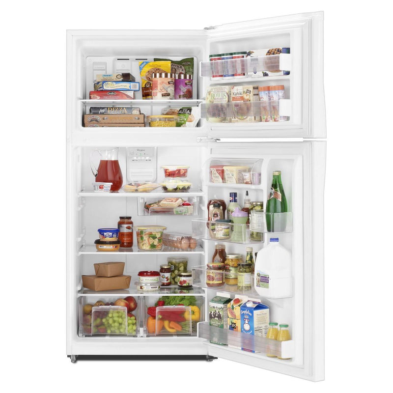 Whirlpool Réfrigérateur à congélateur supérieur amovible de 30 po, 19,14 pi.cu. avec bac Flexi - Slide™ WRT519SZDW - Germain Larivière