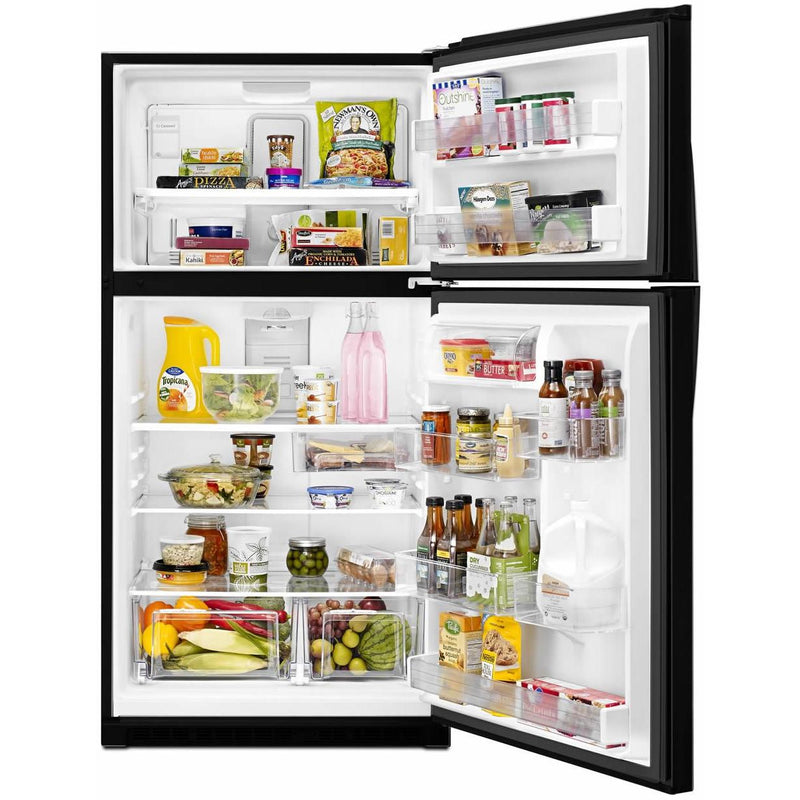 Whirlpool Réfrigérateur à congélateur supérieur amovible de 33 po, 21.3 pi.cu. avec bac Flexi - Slide™ WRT541SZDB - Germain Larivière