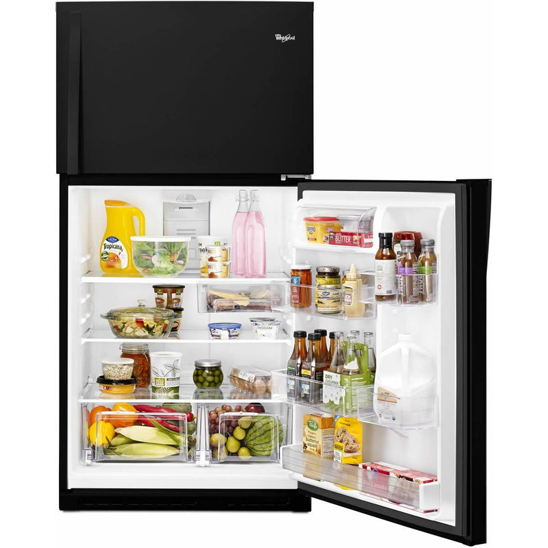 Whirlpool Réfrigérateur à congélateur supérieur amovible de 33 po, 21.3 pi.cu. avec bac Flexi - Slide™ WRT541SZDB - Germain Larivière