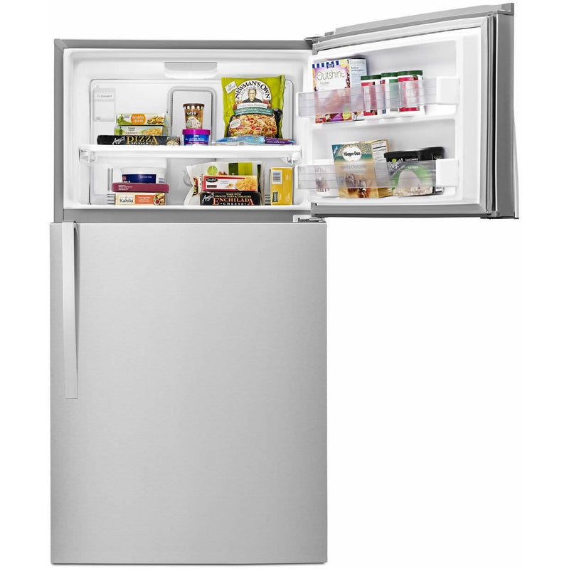 Whirlpool Réfrigérateur à congélateur supérieur amovible de 33 po, 21.3 pi.cu. avec bac Flexi - Slide™ WRT541SZDM - Germain Larivière