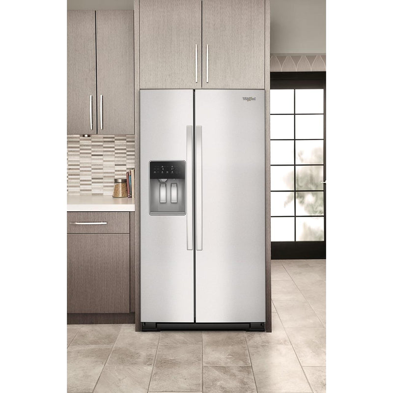 Whirlpool Réfrigérateur côte - à - côte de 36 pouces, 21 pi. cu. avec distributeur d'eau et de glace WRSC5536RZ - Germain Larivière