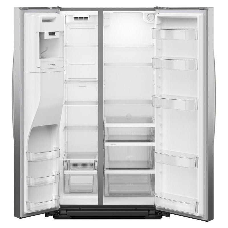 Whirlpool Réfrigérateur côte - à - côte de 36 pouces, 21 pi. cu. avec distributeur d'eau et de glace WRSC5536RZ - Germain Larivière