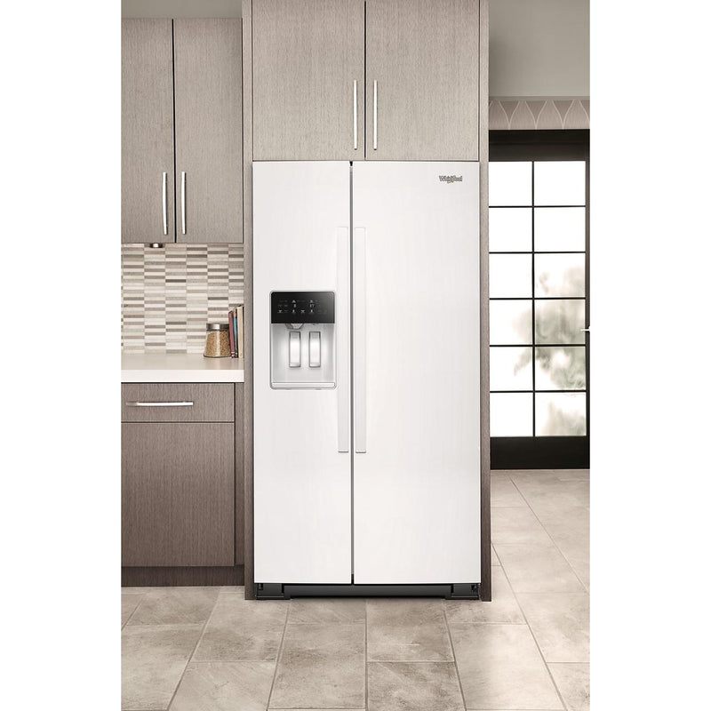 Whirlpool Réfrigérateur côte - à - côte de 36 pouces, 28 pi. cu. avec distributeur d'eau et de glace WRSF5536RW - Germain Larivière