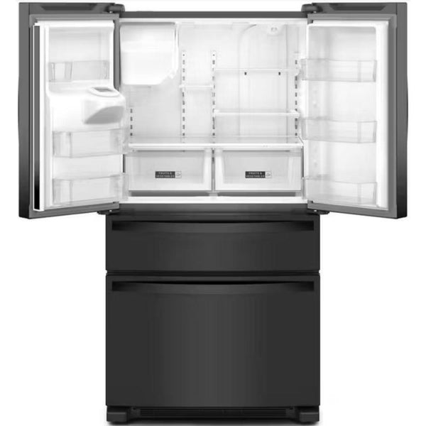Whirlpool Réfrigérateur quatre portes avec porte à deux battants de 36 po avec distributeur externe WRMF3636RB - Germain Larivière