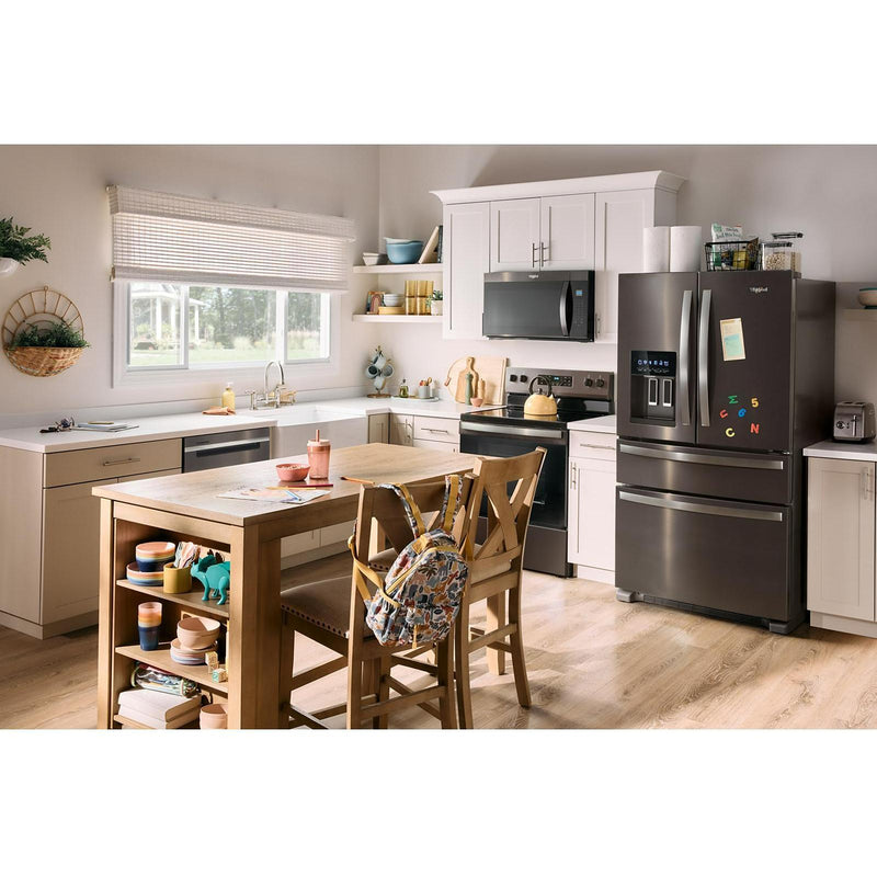 Whirlpool Réfrigérateur quatre portes avec porte à deux battants de 36 po avec distributeur externe WRMF3636RV - Germain Larivière