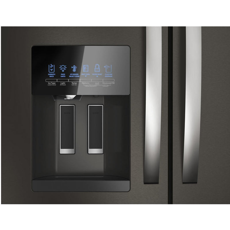 Whirlpool Réfrigérateur quatre portes avec porte à deux battants de 36 po avec distributeur externe WRMF3636RV - Germain Larivière