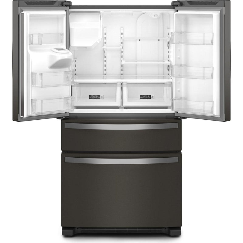 Whirlpool Réfrigérateur quatre portes avec porte à deux battants de 36 po avec distributeur externe WRMF3636RV - Germain Larivière
