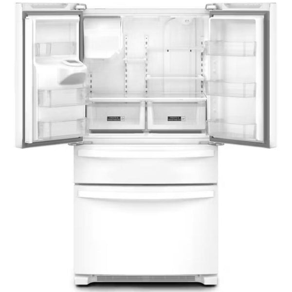 Whirlpool Réfrigérateur quatre portes avec porte à deux battants de 36 po avec distributeur externe WRMF3636RW - Germain Larivière
