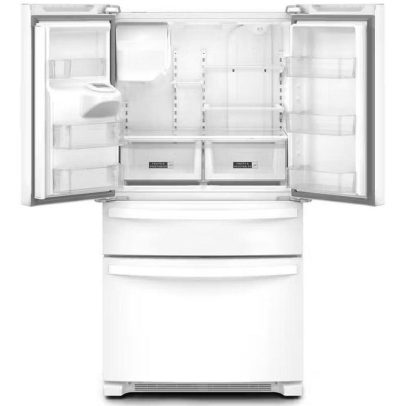 Whirlpool Réfrigérateur quatre portes avec porte à deux battants de 36 po avec distributeur externe WRMF3636RW - Germain Larivière