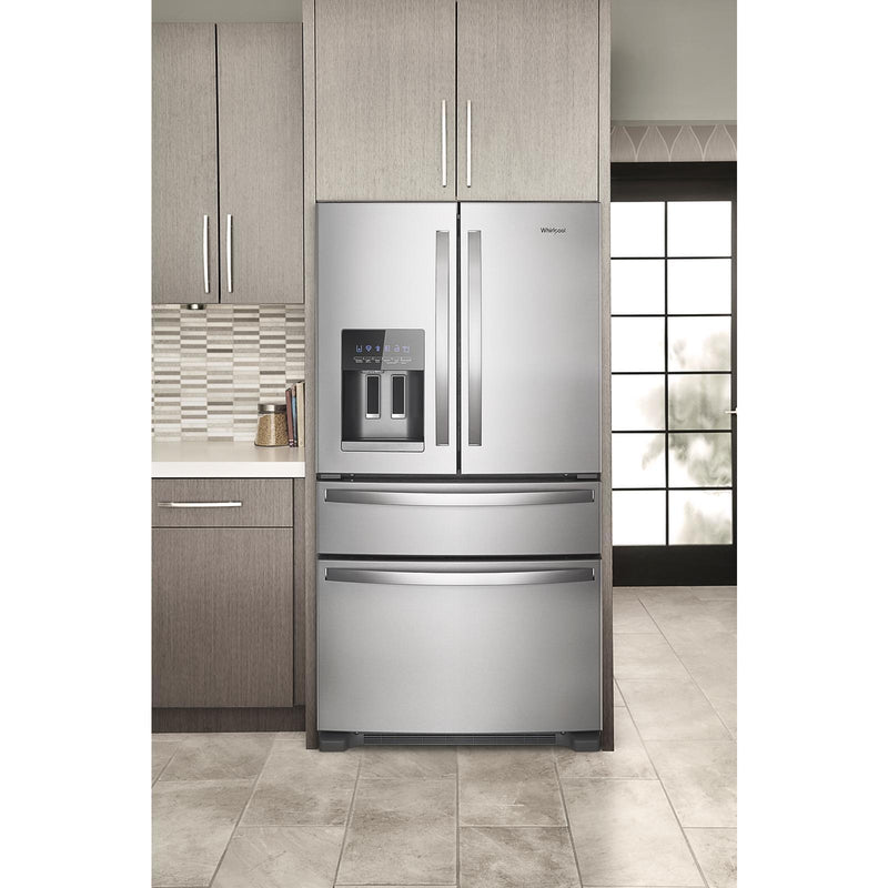 Whirlpool Réfrigérateur quatre portes avec porte à deux battants de 36 po avec distributeur externe WRMF3636RZ - Germain Larivière