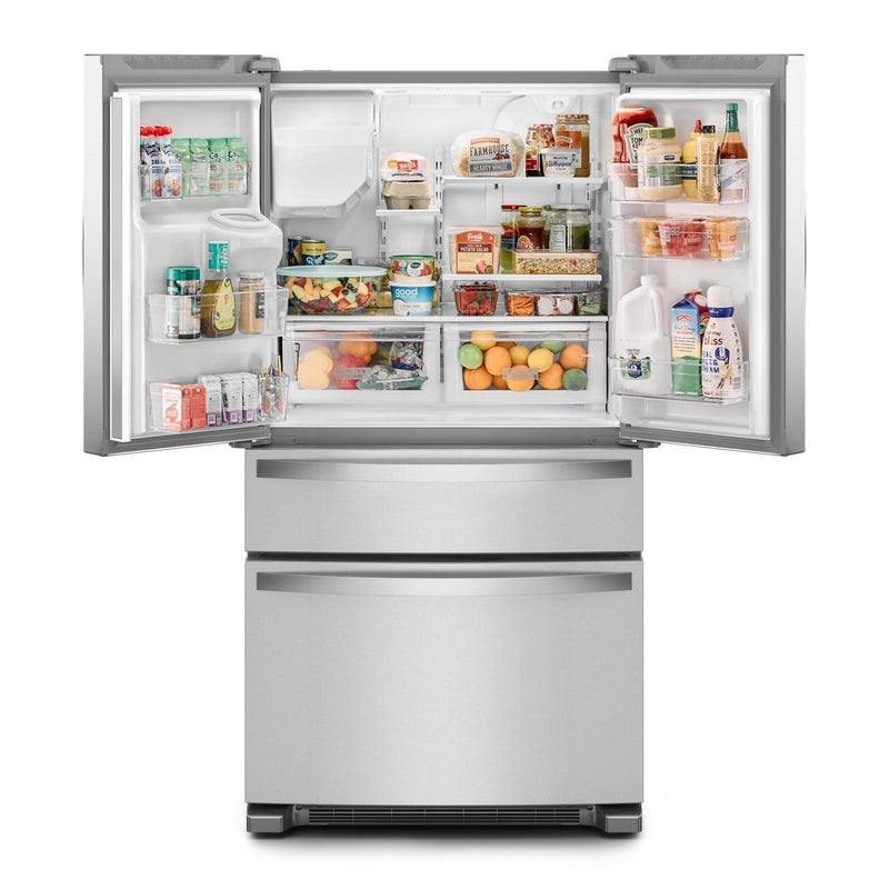 Whirlpool Réfrigérateur quatre portes avec porte à deux battants de 36 po avec distributeur externe WRMF3636RZ - Germain Larivière
