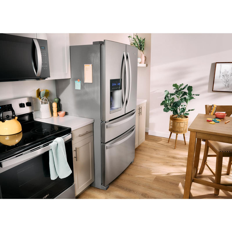 Whirlpool Réfrigérateur quatre portes avec porte à deux battants de 36 po avec distributeur externe WRMF3636RZ - Germain Larivière