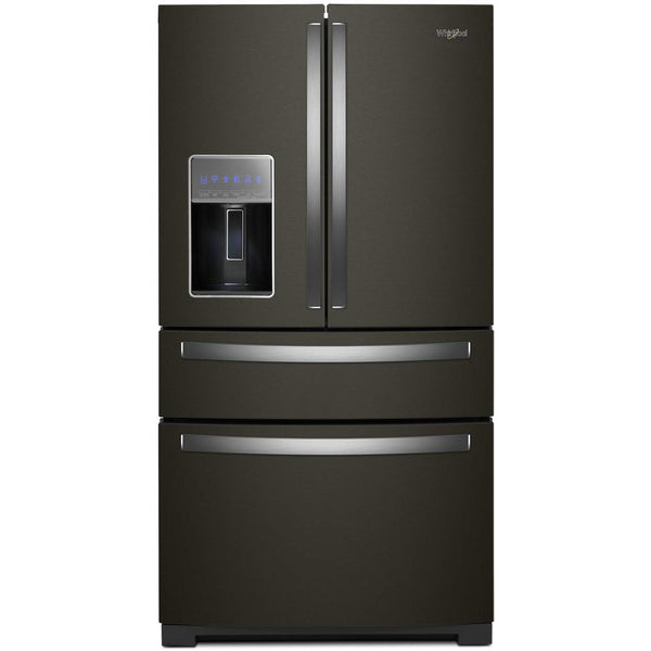Whirlpool Réfrigérateur quatre portes avec porte à deux battants de 36 pouces, 26,2 pi. cu. avec distributeur d'eau et de glaçons externe WRMF7736PV - Germain Larivière