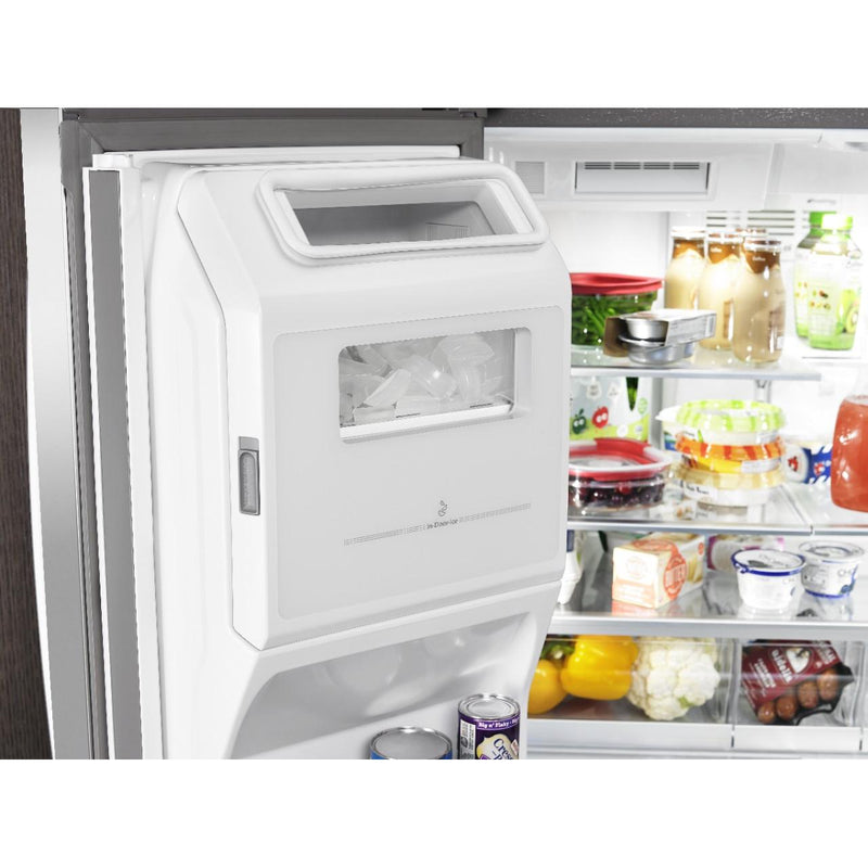 Whirlpool Réfrigérateur quatre portes avec porte à deux battants de 36 pouces, 26,2 pi. cu. avec distributeur d'eau et de glaçons externe WRMF7736PV - Germain Larivière