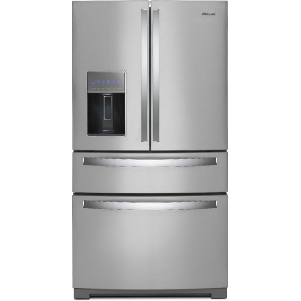 Whirlpool Réfrigérateur quatre portes avec porte à deux battants de 36 pouces, 26,2 pi. cu. avec distributeur d'eau et de glaçons externe WRMF7736PZ - Germain Larivière