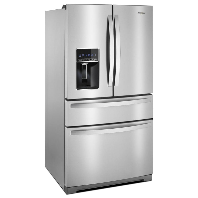 Whirlpool Réfrigérateur quatre portes avec porte à deux battants de 36 pouces, 26,2 pi. cu. avec distributeur d'eau et de glaçons externe WRMF7736PZ - Germain Larivière