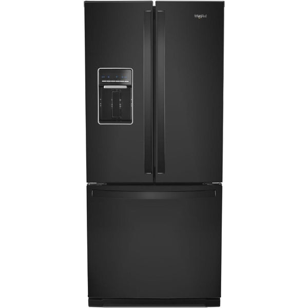 Whirlpool Réfrigérateur trois portes avec porte à deux battants amovible de 30 po, 19,7 pi. cu. avec distributeur externe d'eau avec filtration EveryDrop® WRF560SEHB - Germain Larivière