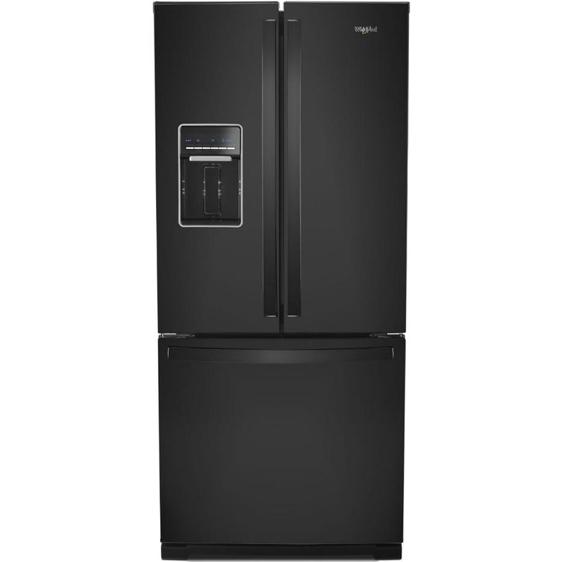 Whirlpool Réfrigérateur trois portes avec porte à deux battants amovible de 30 po, 19,7 pi. cu. avec distributeur externe d'eau avec filtration EveryDrop® WRF560SEHB - Germain Larivière