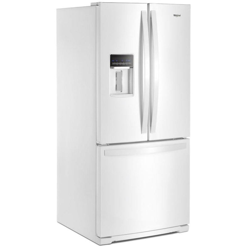 Whirlpool Réfrigérateur trois portes avec porte à deux battants amovible de 30 po, 19,7 pi. cu. avec distributeur externe d'eau avec filtration EveryDrop® WRF560SEHW - Germain Larivière