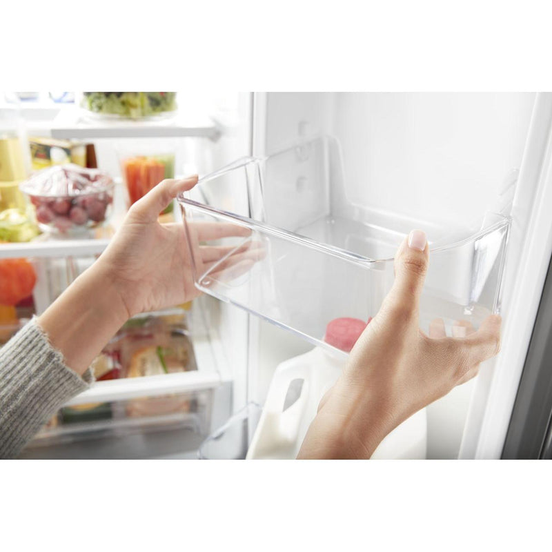 Whirlpool Réfrigérateur trois portes avec porte à deux battants amovible de 30 po, 19,7 pi. cu. avec distributeur externe d'eau avec filtration EveryDrop® WRF560SEHW - Germain Larivière