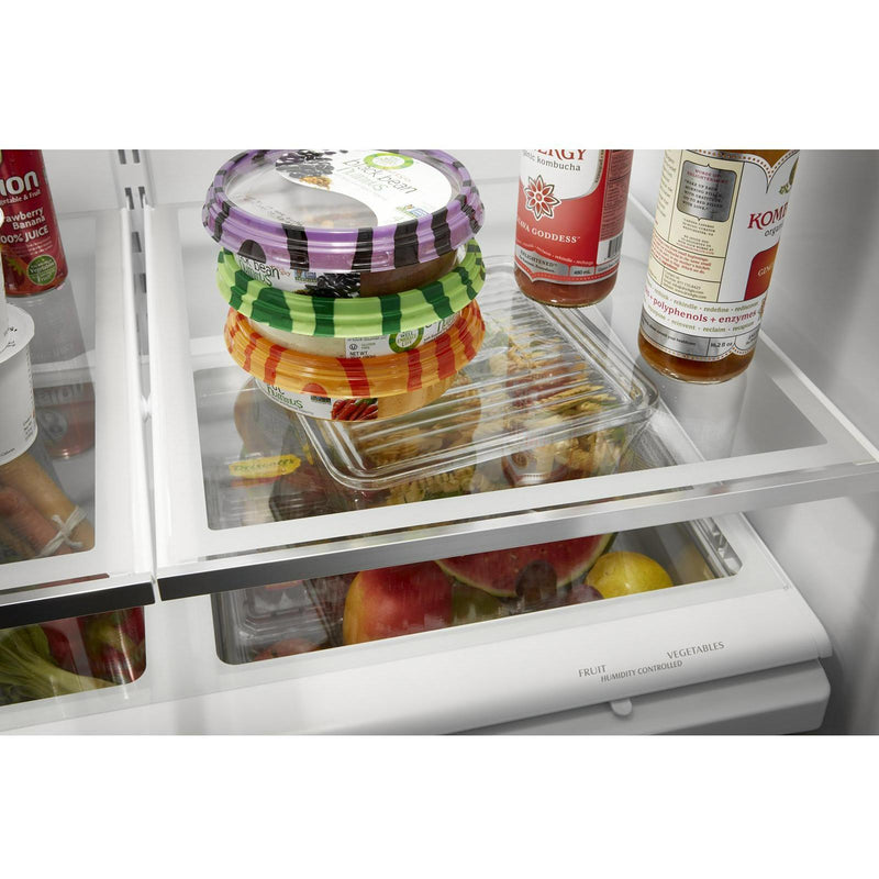 Whirlpool Réfrigérateur trois portes avec porte à deux battants amovible de 33 pouces, 22,1 pi. cu. avec machine à glaçons WRFF5333PV - Germain Larivière