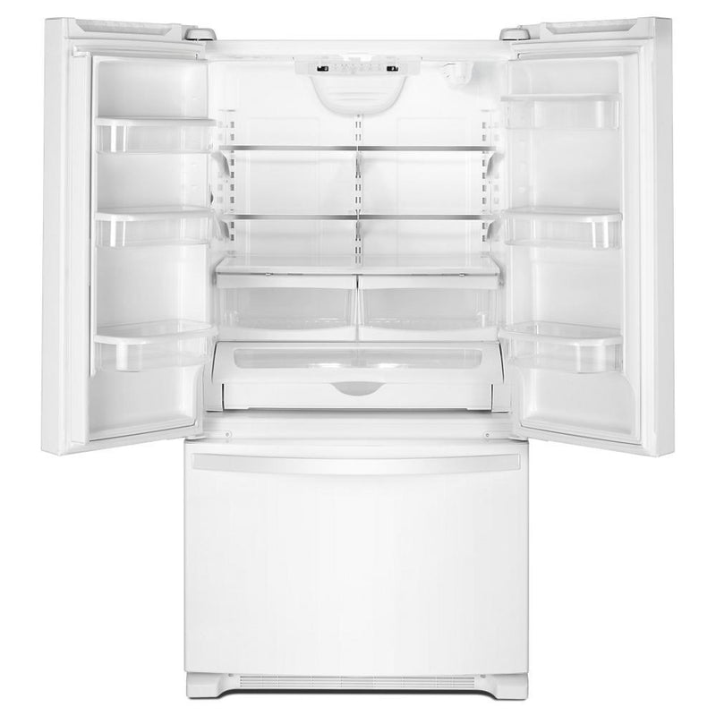 Whirlpool Réfrigérateur trois portes avec porte à deux battants amovible de 33 pouces, 22,1 pi. cu. avec machine à glaçons WRFF5333PW - Germain Larivière