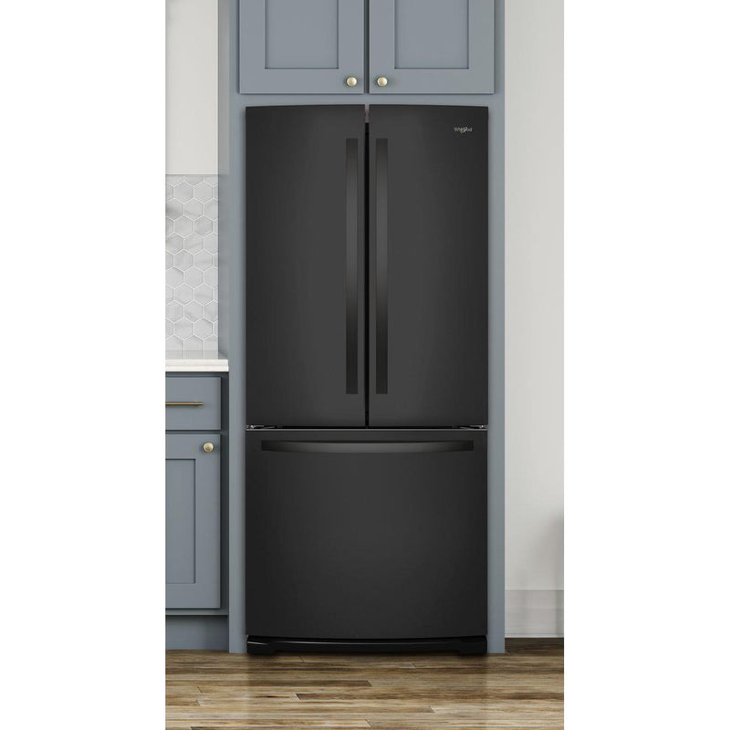 Whirlpool Réfrigérateur trois portes avec porte à deux battants de 30 po, 19,68 pi cu WRF560SMHB - Germain Larivière