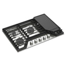 Whirlpool Table de cuisson à gaz encastrée de 30 pouces avec grille 2 - en - 1 et plaque chauffante WCGK7530PS - Germain Larivière