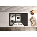 Whirlpool Table de cuisson à gaz encastrée de 30 pouces avec grille 2 - en - 1 et plaque chauffante WCGK7530PS - Germain Larivière