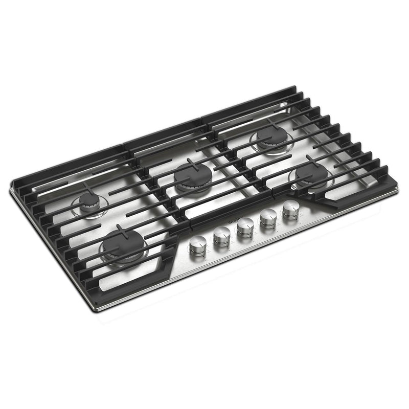Whirlpool Table de cuisson à gaz encastrée de 36 pouces avec des grilles en fonte EZ - 2 - Lift™ WCGK7036PS - Germain Larivière