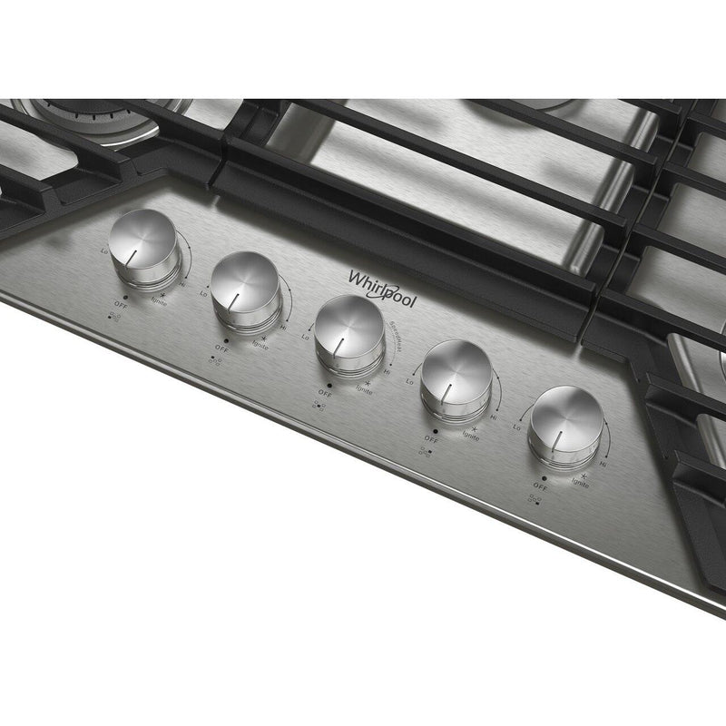 Whirlpool Table de cuisson encastrée à gaz de 30 pouces avec brûleur SpeedHeat™ WCGK7030PS - Germain Larivière