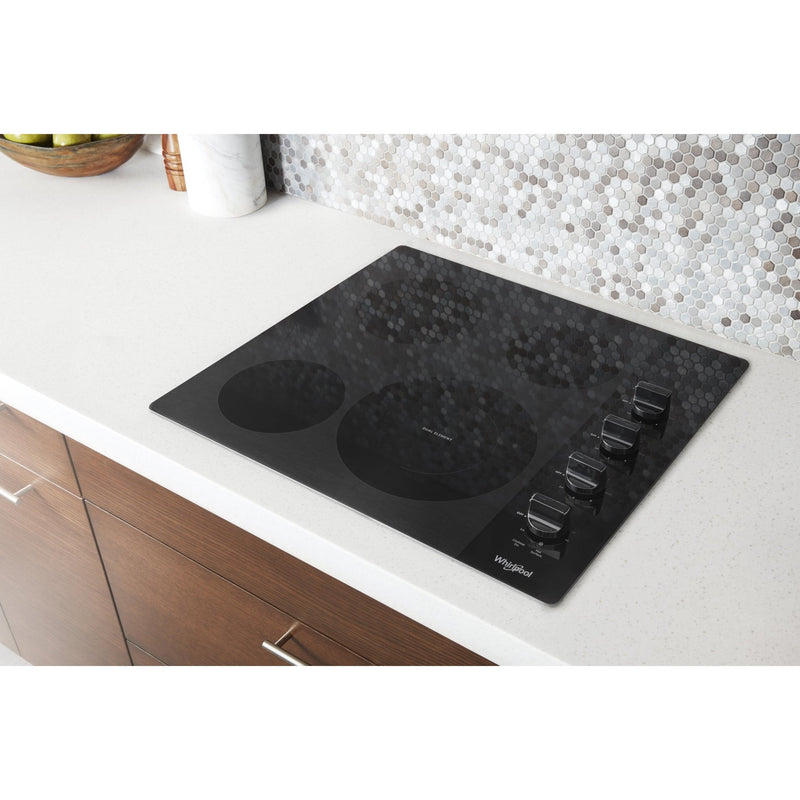 Whirlpool Table de cuisson encastrée électrique de 24 po avec élément FlexHeat™ WCE55US4HB - Germain Larivière