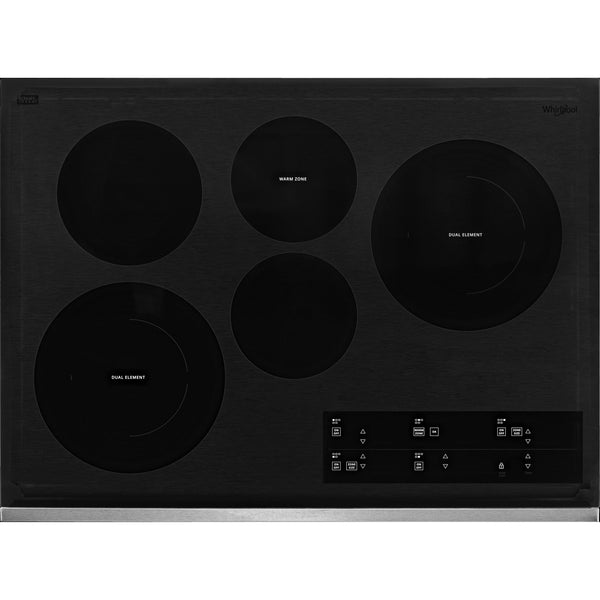 Whirlpool Table de cuisson encastrée électrique de 30 po. avec élément FlexHeat™ WCE97US0KS - Germain Larivière