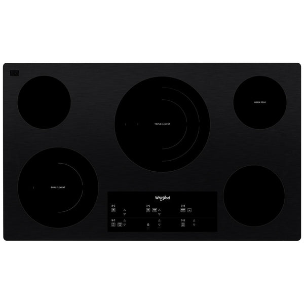 Whirlpool Table de cuisson encastrée électrique de 36 po. avec élément FlexHeat™ WCE97US6KB - Germain Larivière