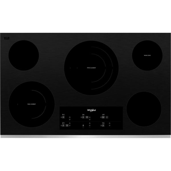 Whirlpool Table de cuisson encastrée électrique de 36 po. avec élément FlexHeat™ WCE97US6KS - Germain Larivière