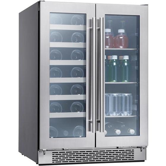 Zephyr Centre de brevage combiné Presrv™ de 5,15 pi cu avec portes françaises BWB24C32AG - Germain Larivière
