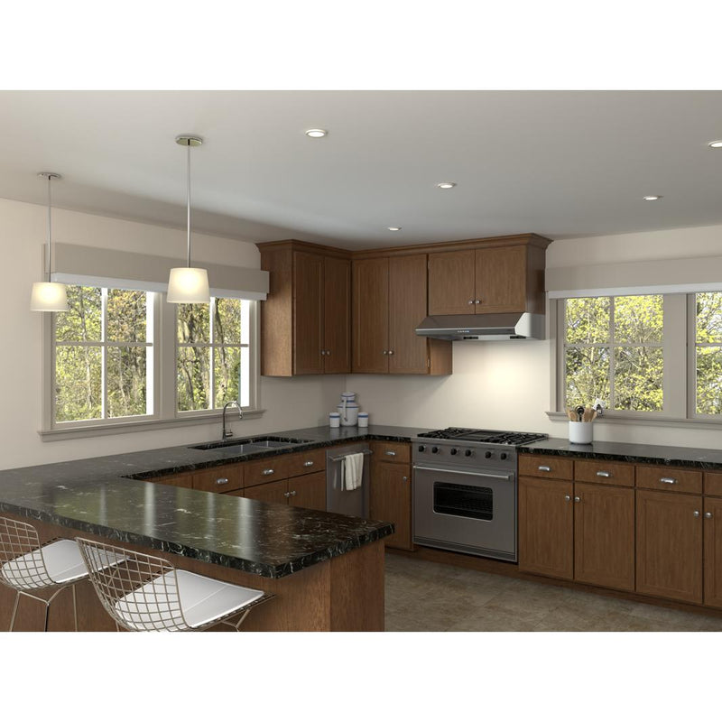 Zephyr Hotte de cuisinère sous le cabinet série Hurricane de 36 po. AK2536CS - Germain Larivière