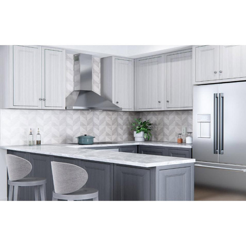 Zephyr Hotte de cuisinière murale série BVE de 36 po. BVE - E36BS - Germain Larivière
