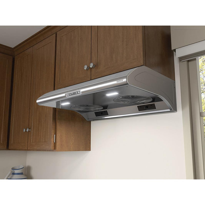 Zephyr Hotte de cuisinière sous cabinet Typhoon de 48 po AK2148CS - Germain Larivière