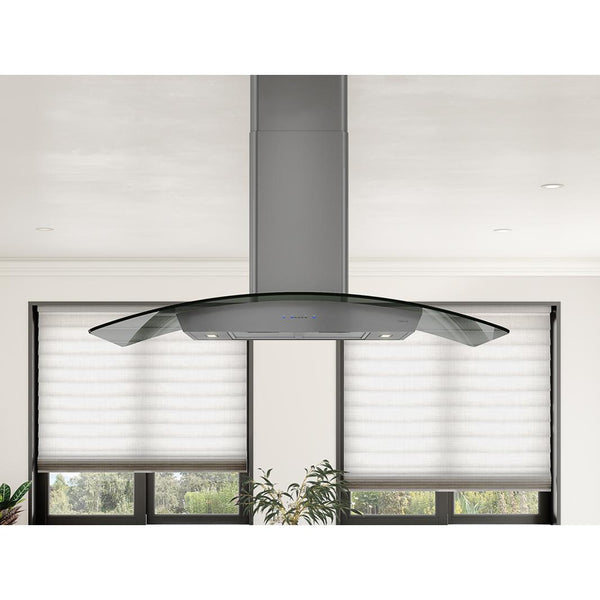 Zephyr Hotte îlot série Core Ravenna de 36 pouces ZRE - M90BBSGG - Germain Larivière