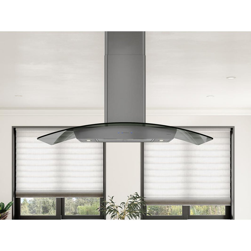 Zephyr Hotte îlot série Core Ravenna de 36 pouces ZRE - M90BBSGG - Germain Larivière