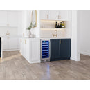 Zephyr Refroidisseur à vin de 27 bouteilles avec serrure à clef PRW15C01CG - Germain Larivière