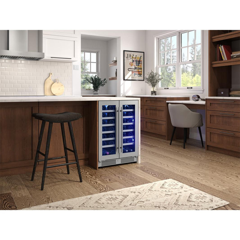 Zephyr Refroidisseur à vin Presrv™ de 42 bouteilles à zone double PRW24C32CG - Germain Larivière