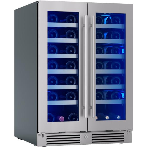 Zephyr Refroidisseur à vin Presrv™ de 42 bouteilles à zone double PRW24C32CG - Germain Larivière