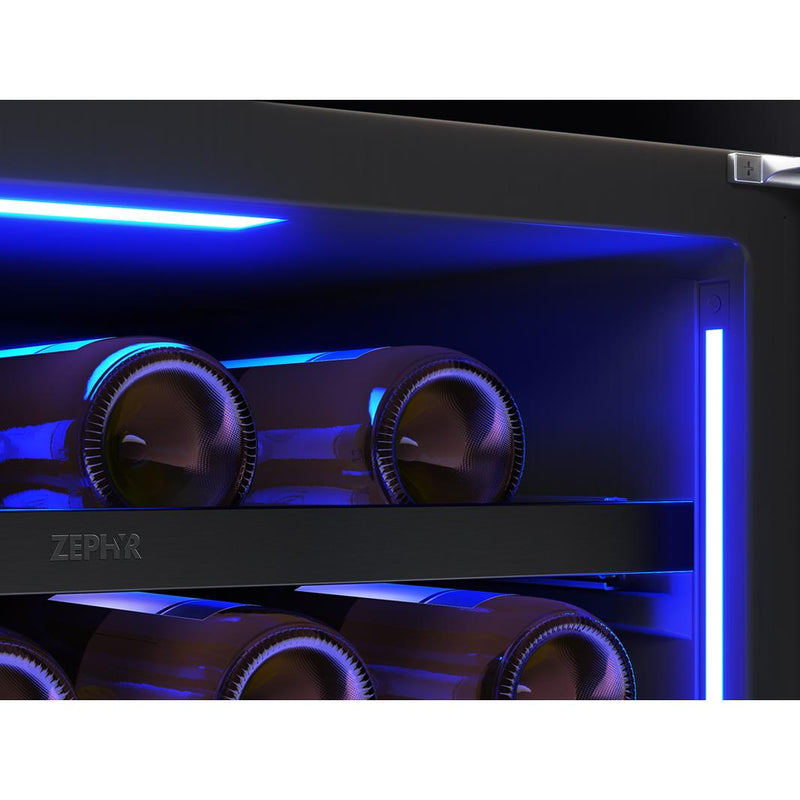 Zephyr Refroidisseur à vin Presrv™ de 45 bouteilles à zone double PRW24C02CBSG - Germain Larivière
