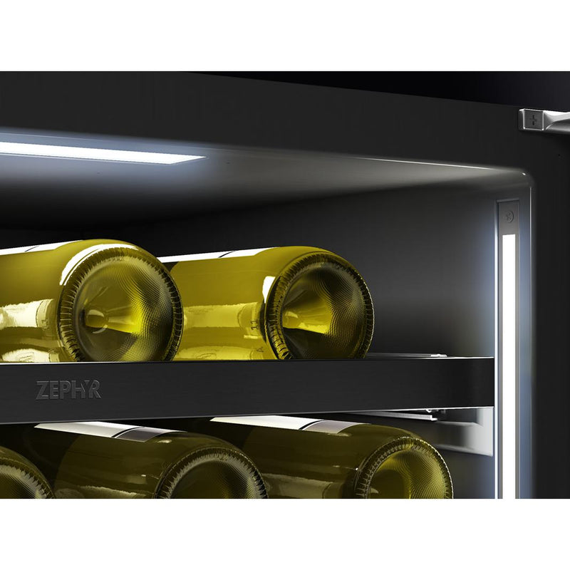 Zephyr Refroidisseur à vin Presrv™ de 45 bouteilles à zone double PRW24C02CBSG - Germain Larivière